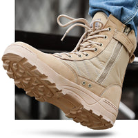 TAN COMBAT BOOTS